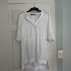 Zara White Beach Dress Cover Up